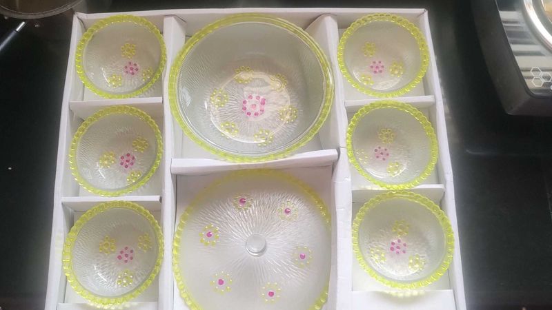 Glass Bowl / Pudding Set