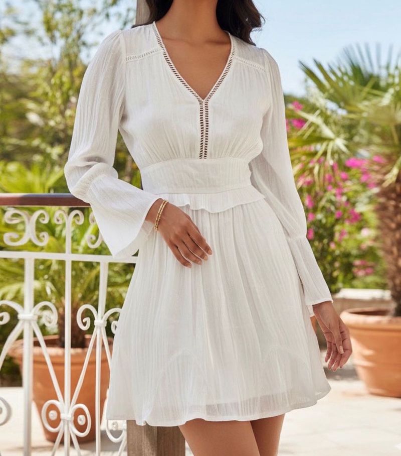 Elegant White Mini Dress