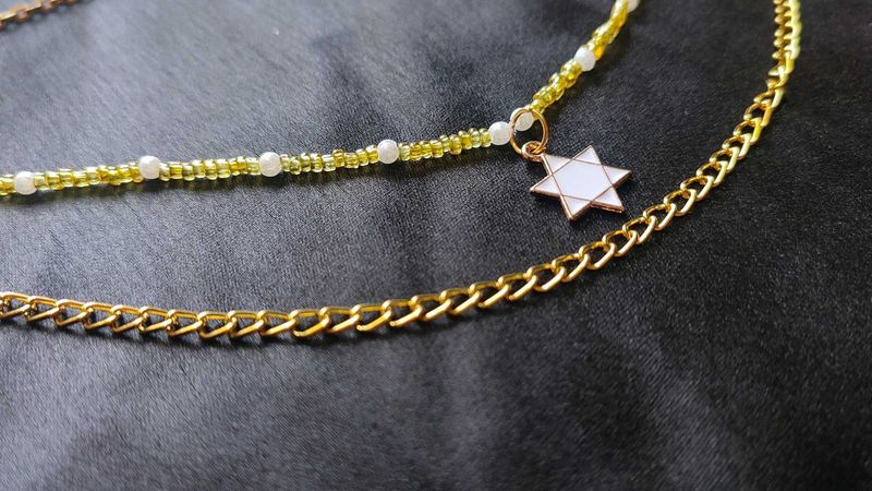 Layered Star of David Necklace