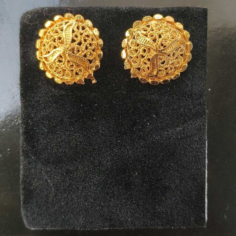 Gold Stud Earrings