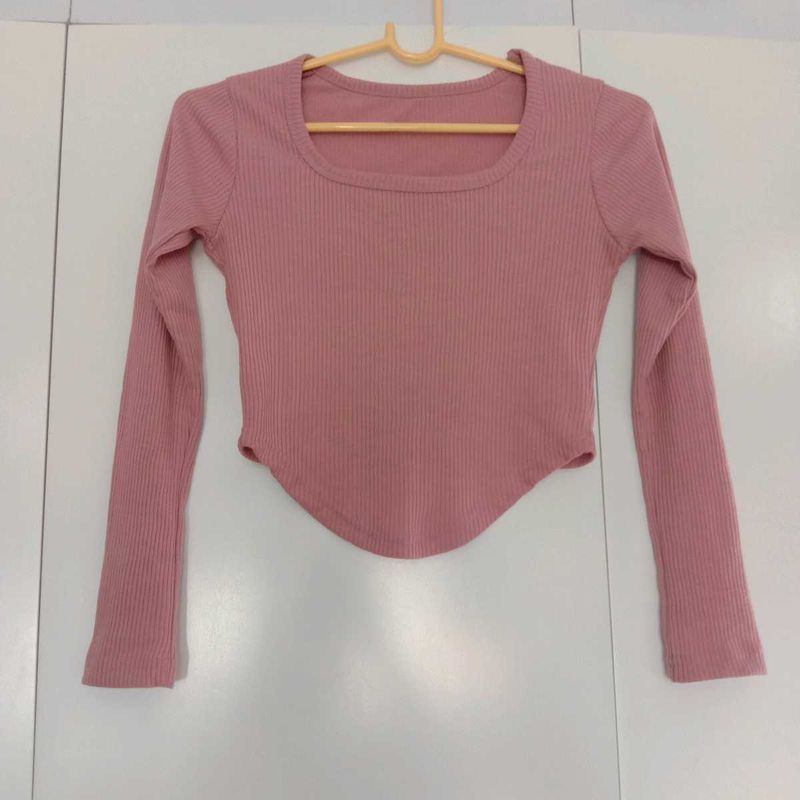 Pink Crop Top