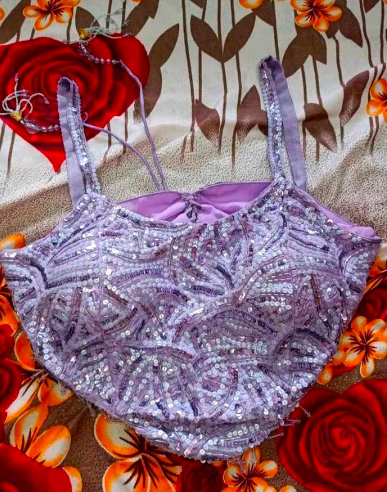 Embroidery Dress Crop Top Palazzo And Dupatta