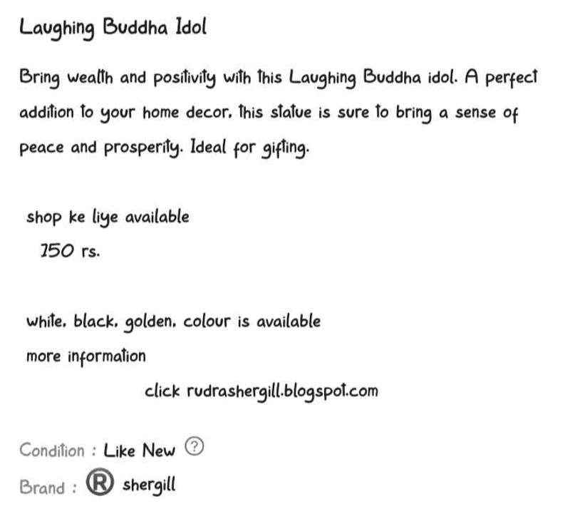 Laughing Buddha Idol