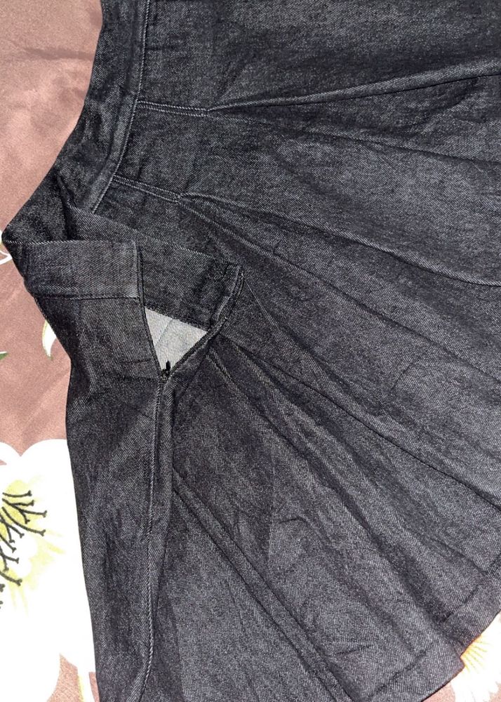 Dark Wash Denim Skirt