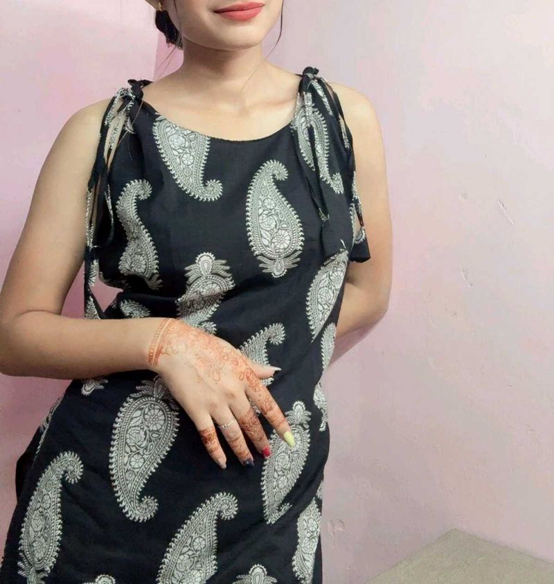 Paisley printed cotton kurti
