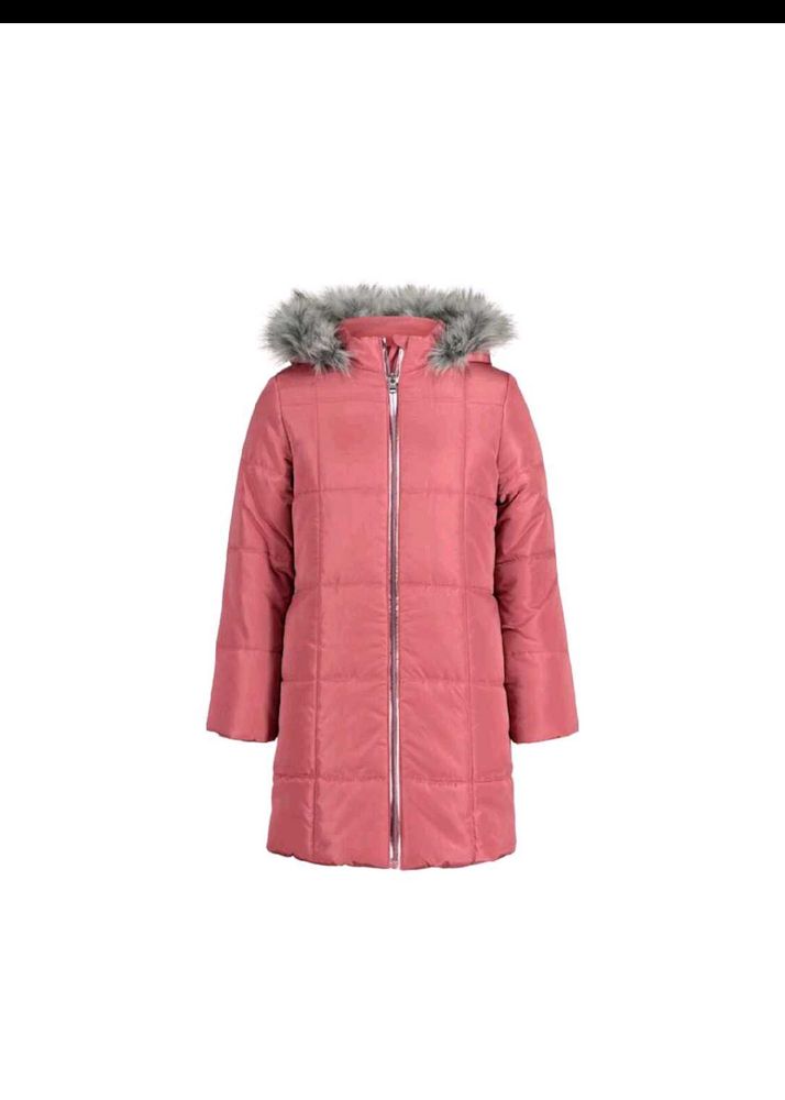 CALVIN KLEIN GIRLS METALLIC PUFFER JACKET ZIPPER