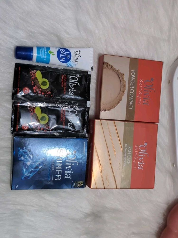 Makeup Compact, Pan Cake, Bleach, Balm , Shampoo