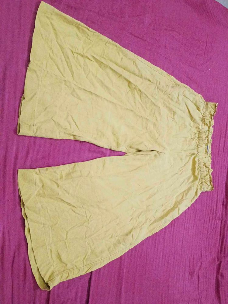 Wide Leg Cropped Pants