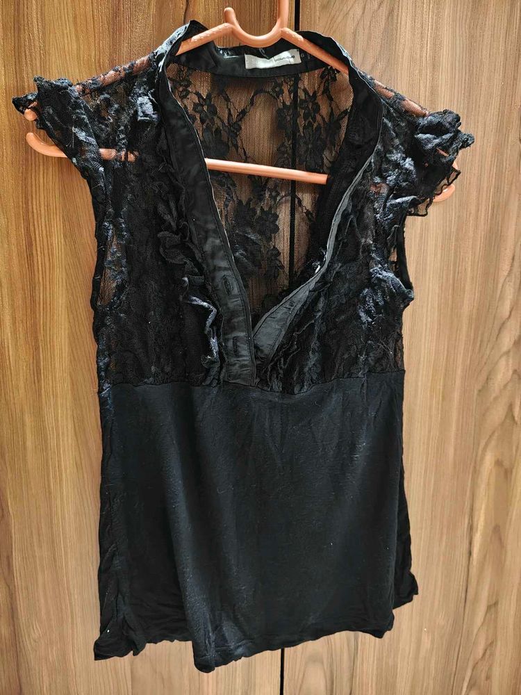 Black Lace Top