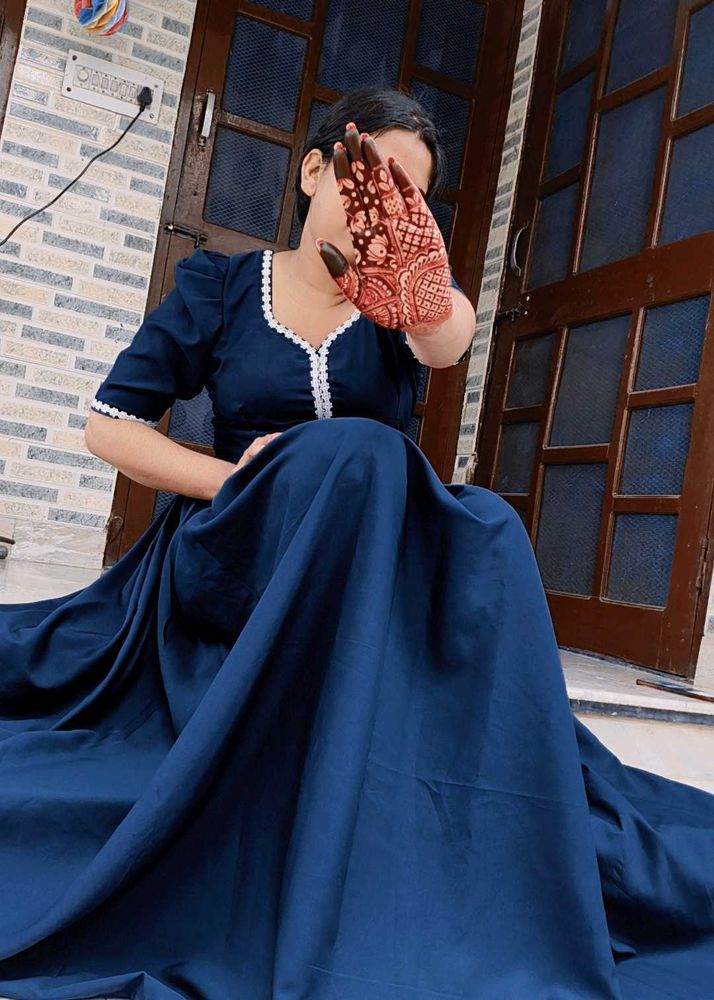 Elegant Navy Blue Dress