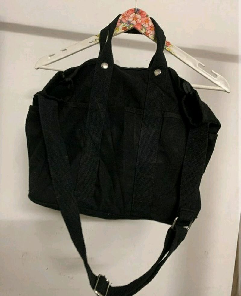 Black Tote Bag For College