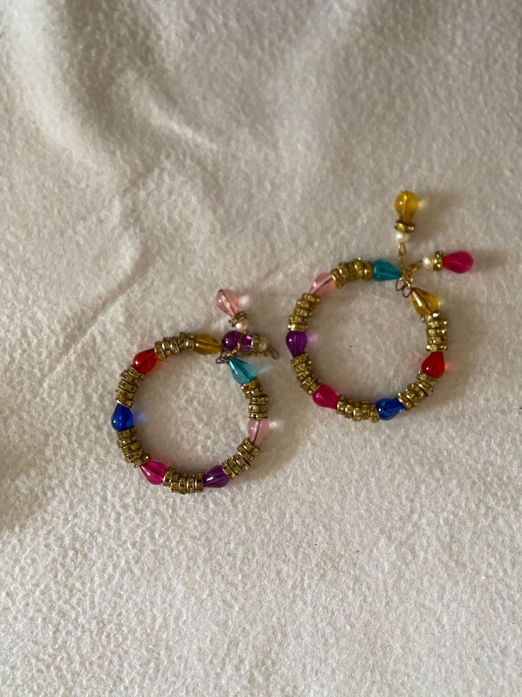 2 Colorful Beaded Bracelet