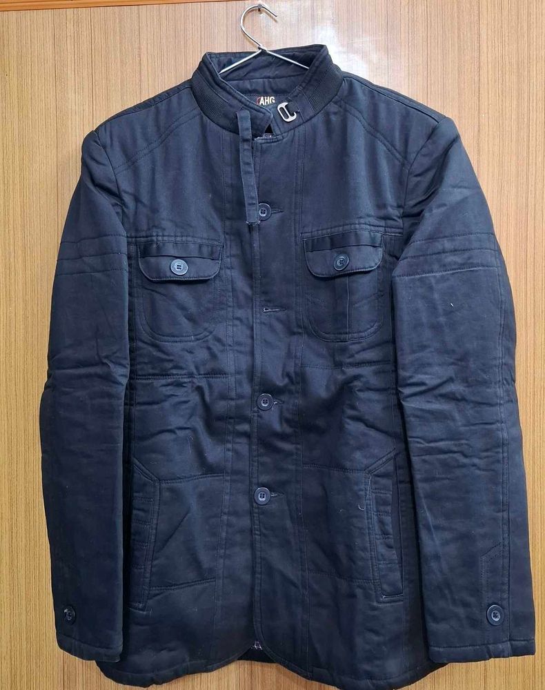 Unisexual Casual Black Jacket