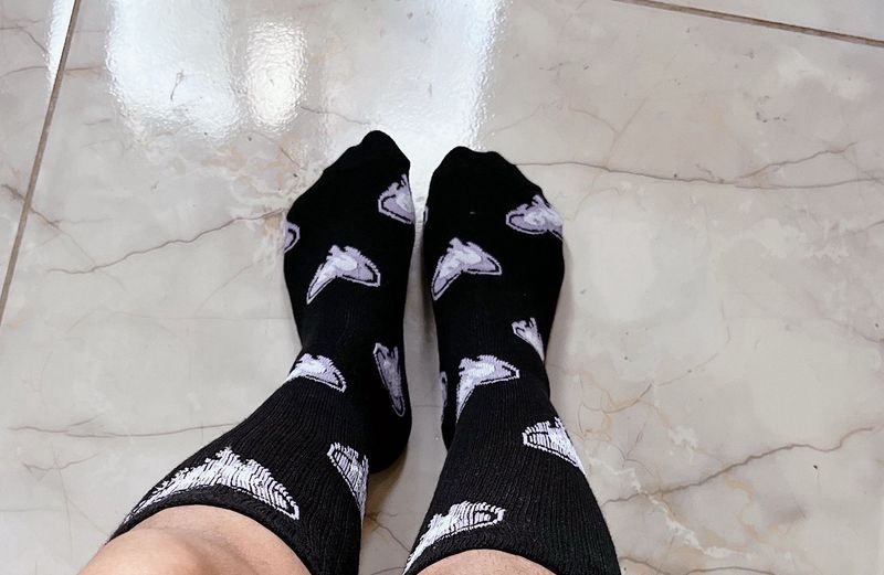 Used workout gym socks
