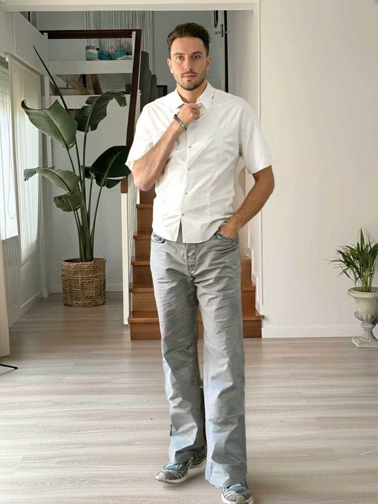 Men&#39;s Grey Diesel Pants