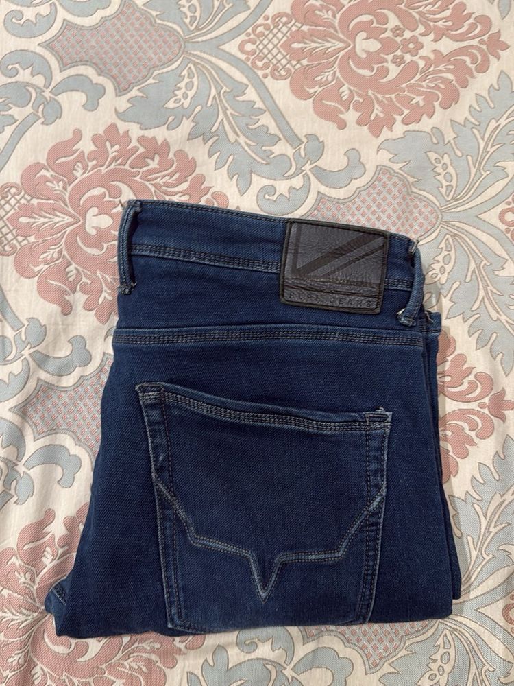 Dark Blue Denim Jeans