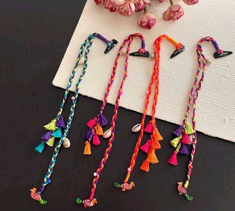 Braided Hair Clip Tassels