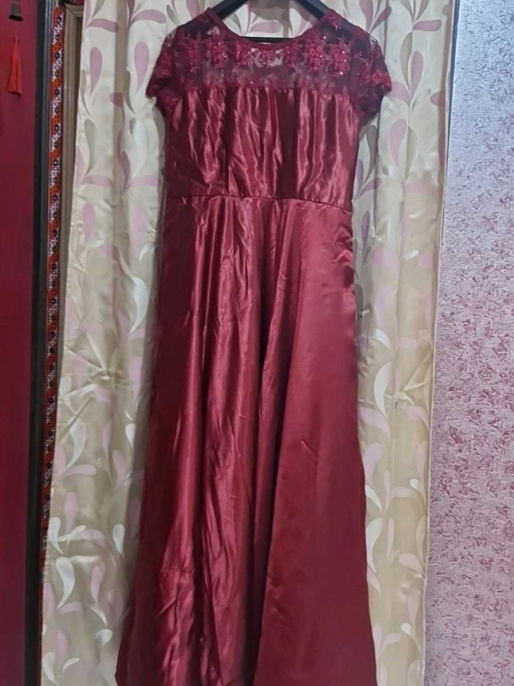 Elegant Maroon Dress