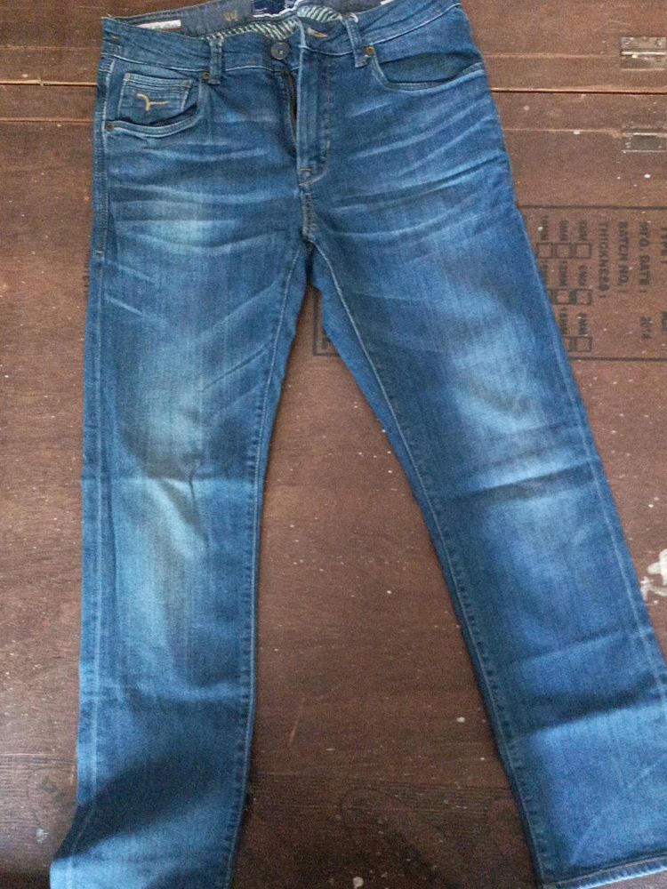 Flying Machine, Premium Denim, Blue Label, Size 34, Slim Tapered Micheal