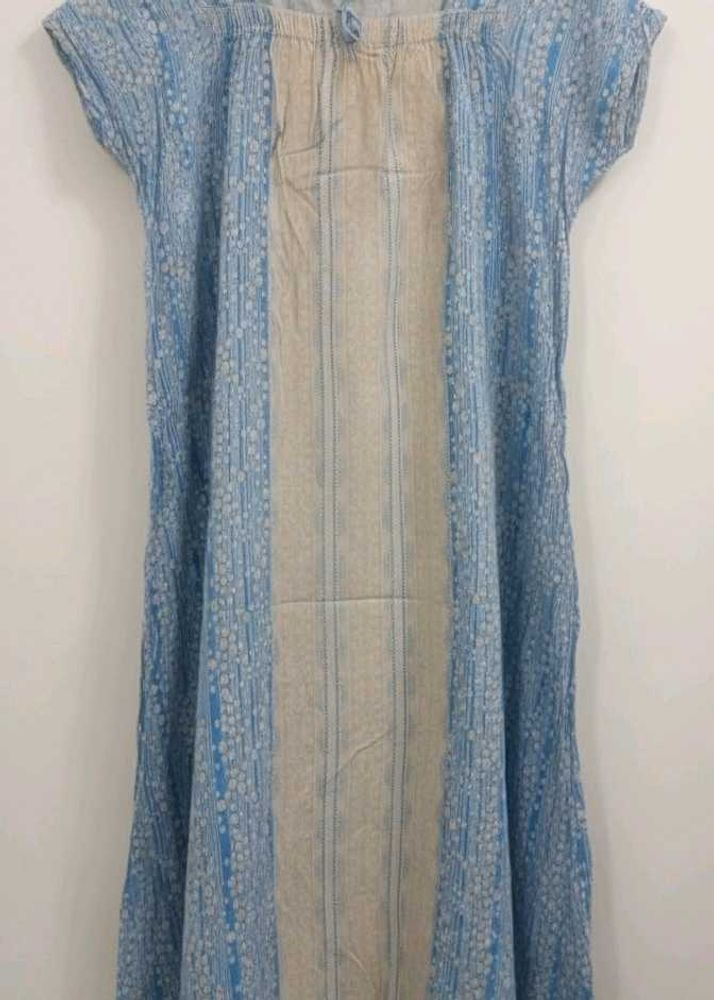 Blue Patterned Dress