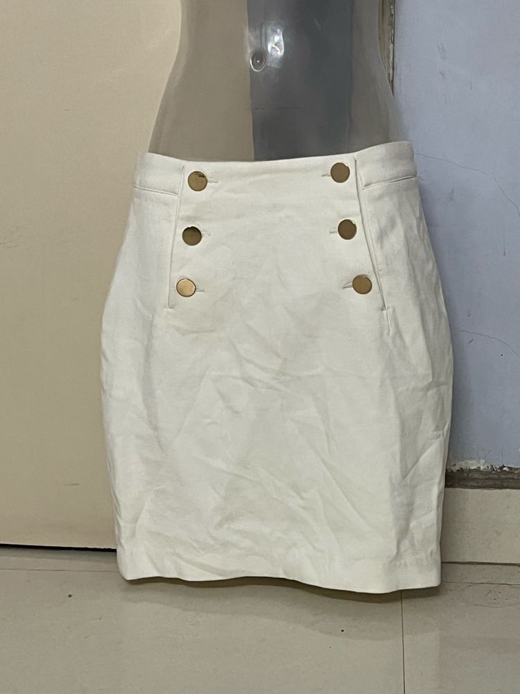 H&amp;M Branded New White Skirt