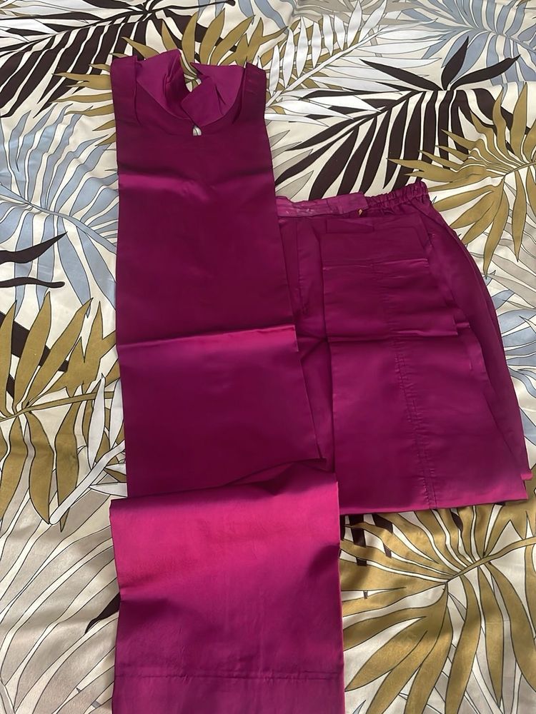 Magenta Kurta Set