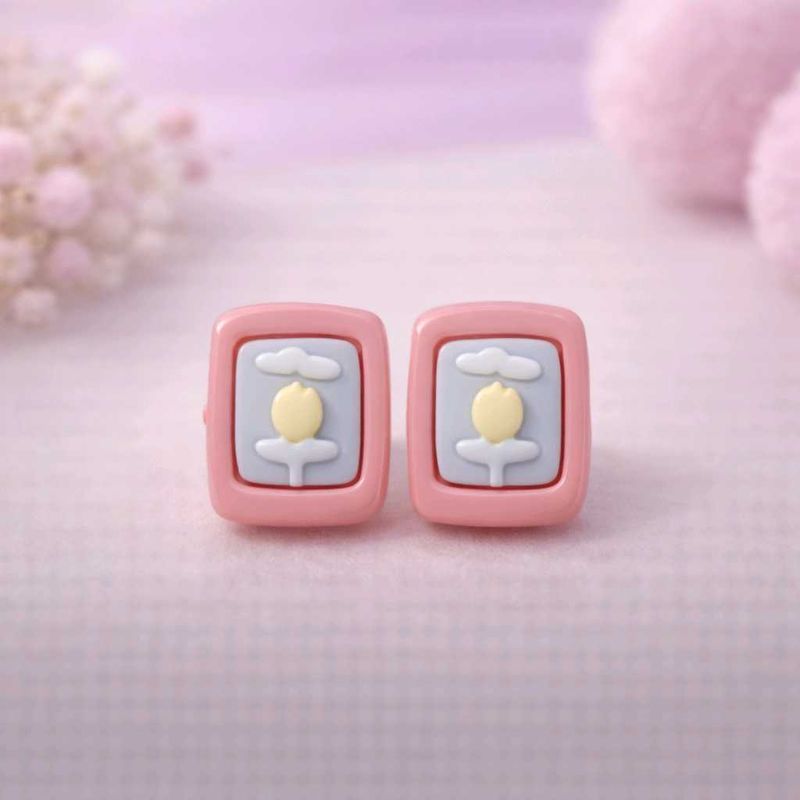 Cute Cartoon Flower Earrings
