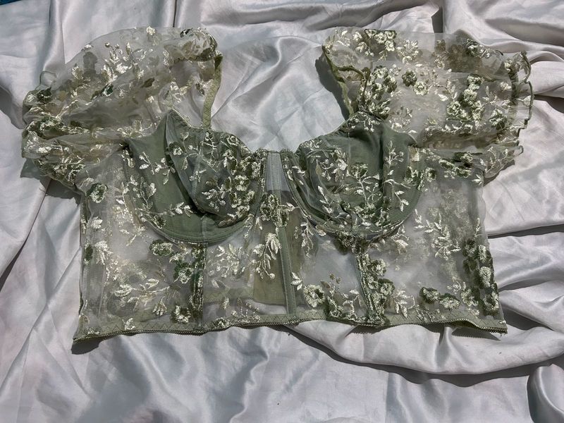 Floral Lace Corset Top