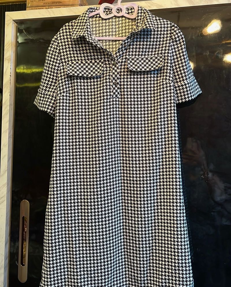 Black &amp; White Mini Dress (size M)