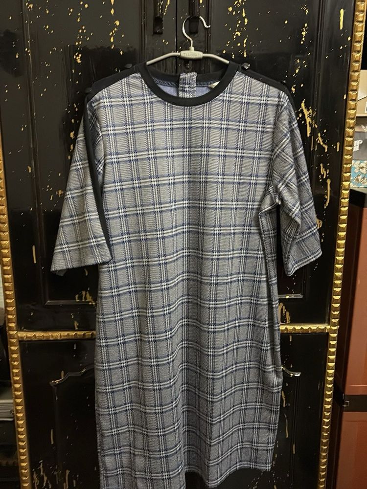 AND Plaid Shirt Tunic