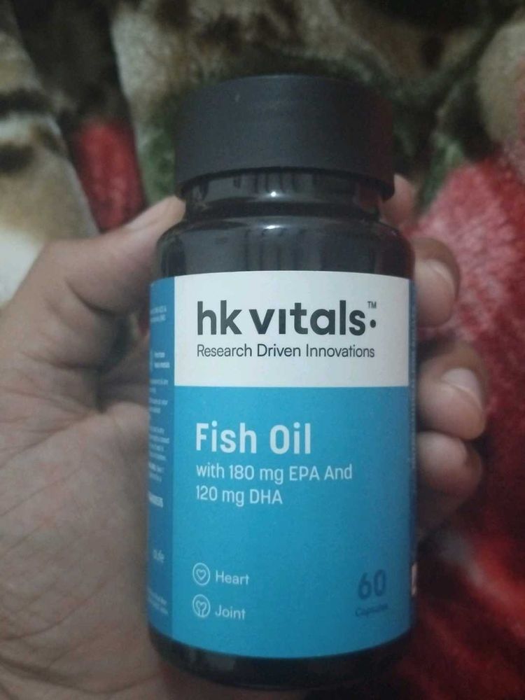 HK Vitals Fish Oil Capsules And Sipper Free