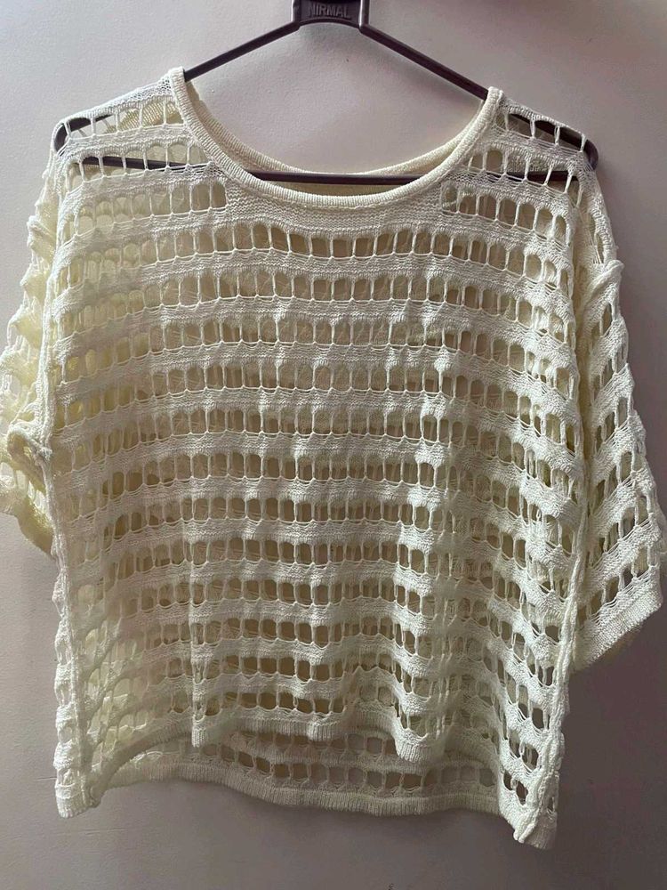 Crochet Knit Top