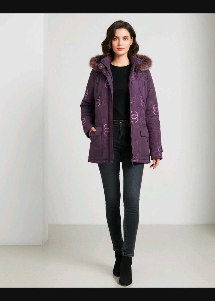 Korean Jackets With Fur Hood