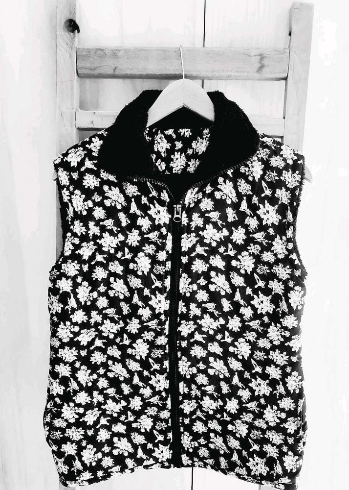 Floral Print woolen Vest size-36