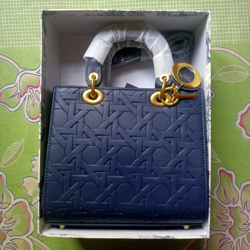 Elegant Navy Blue Handbag