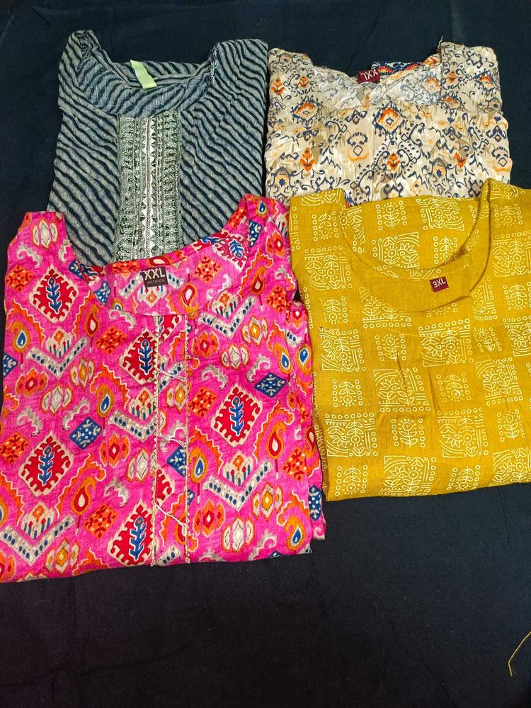4 Kurtis On Sale