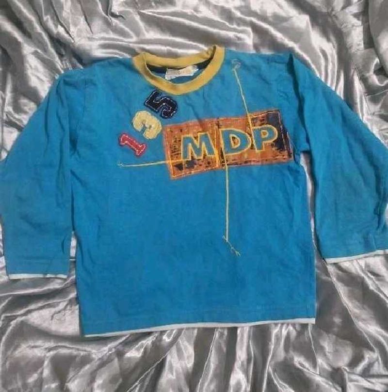 Cute Blue Long Sleeve T-shirt