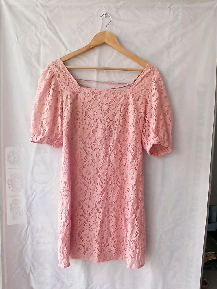 One Piece Peach Color Dress ( Girls)