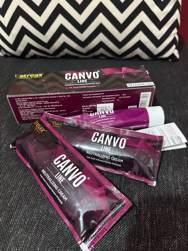 Streax Professional Canvo Hair Straightening Kit