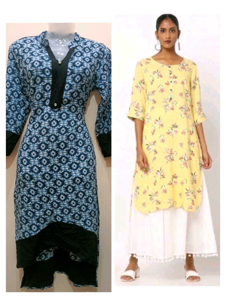 High Low Combo Kurti 🍄