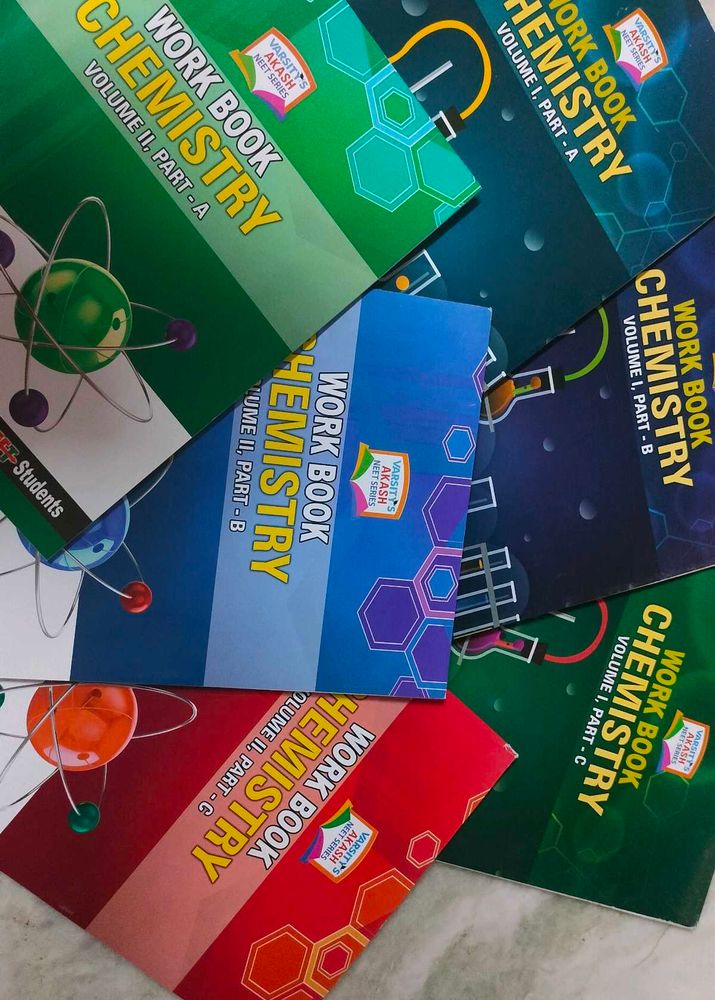 Class-11 &amp; 12  Chemistry Workbooks (6 Books)