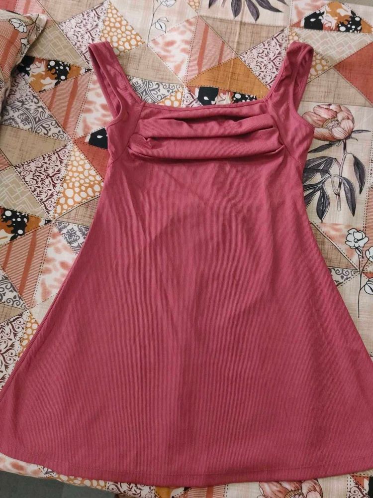 Dusty Rose Mini Dress