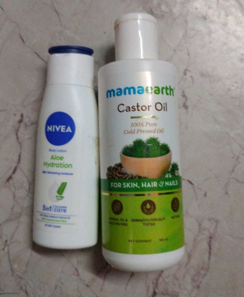 Body Lotion &amp; Castor Oil
