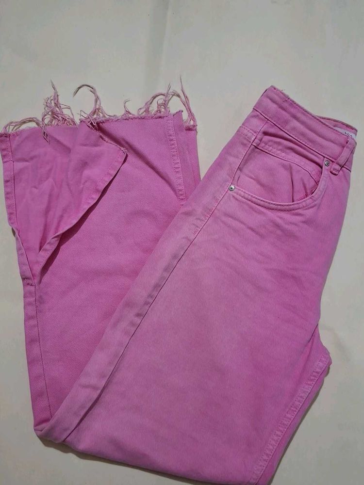 Pink Denim Jeans