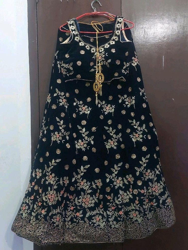Designer Velvet Lehenga