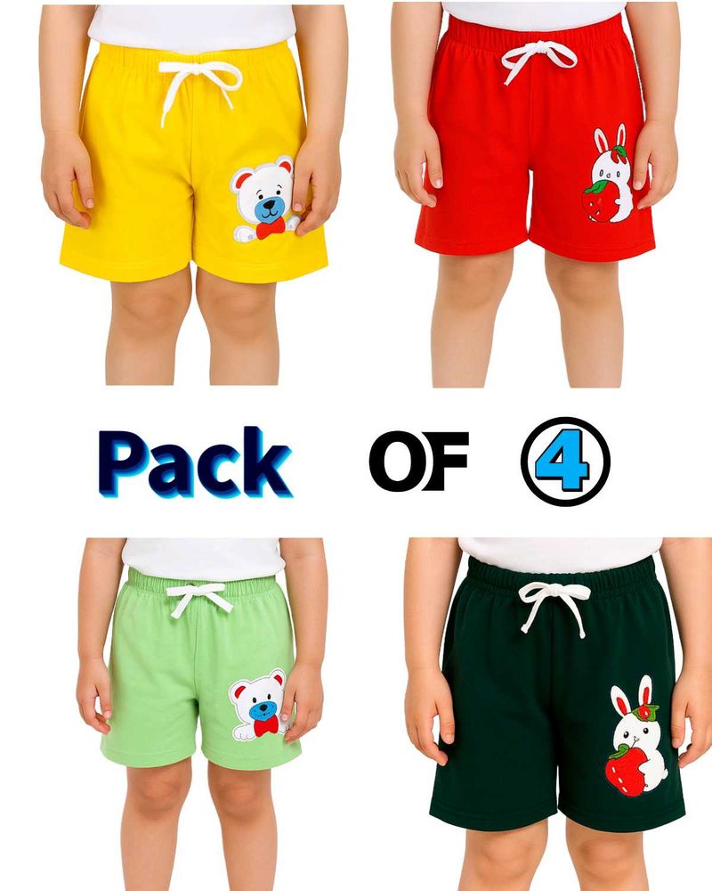 Cute Boys&#39; Shorts - Pack of 4