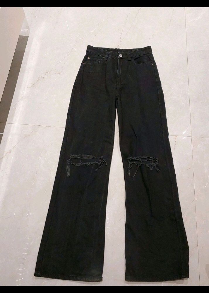 Black Wide Leg Jeans