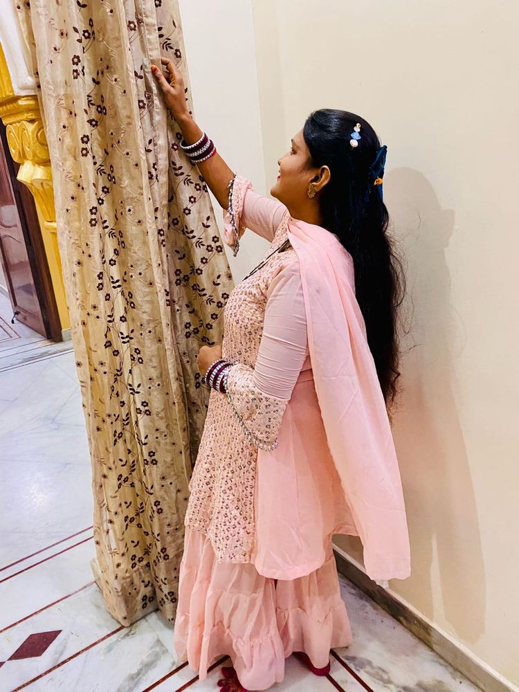 Pink Embroidered Kurta Set