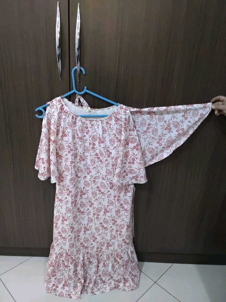 Floral Print Ruffle Dress