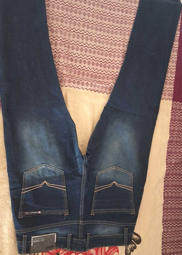 Dark Blue Denim Jeans